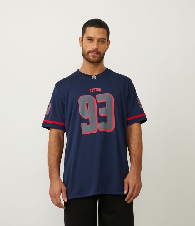Camiseta Esportiva Dry Fit com Estampa Boston 93