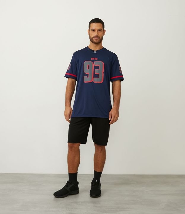 Camiseta Esportiva Dry Fit de Futebol Americano com Estampa