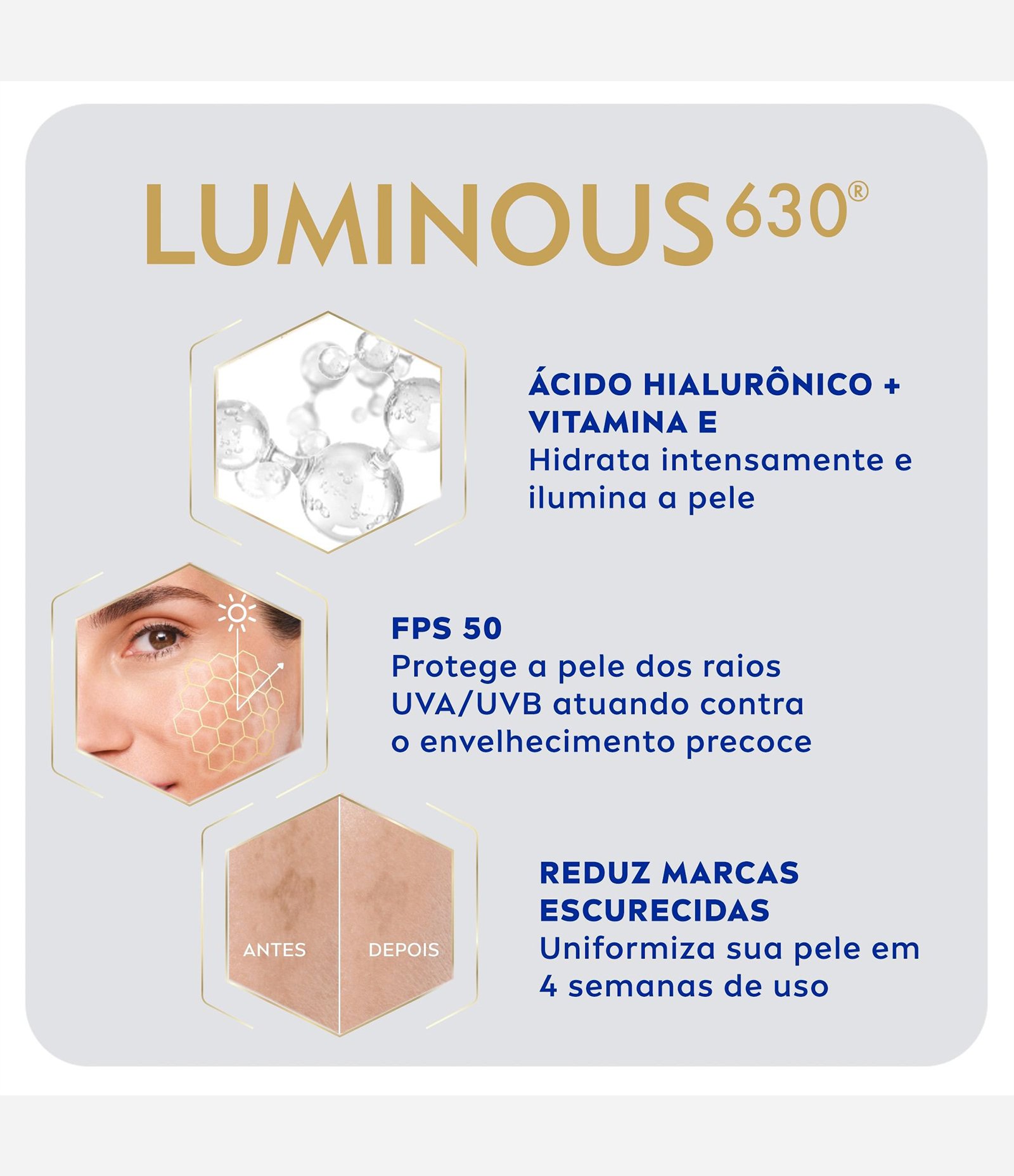 Fluído Facial Luminous 630 FPS 50 Nivea 40ml 5