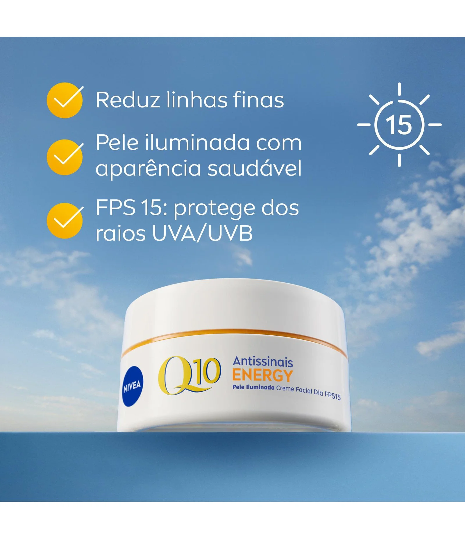 Creme Facial Antissinais Q10 Energy Dia FPS15  82322 Nivea 50ml 5