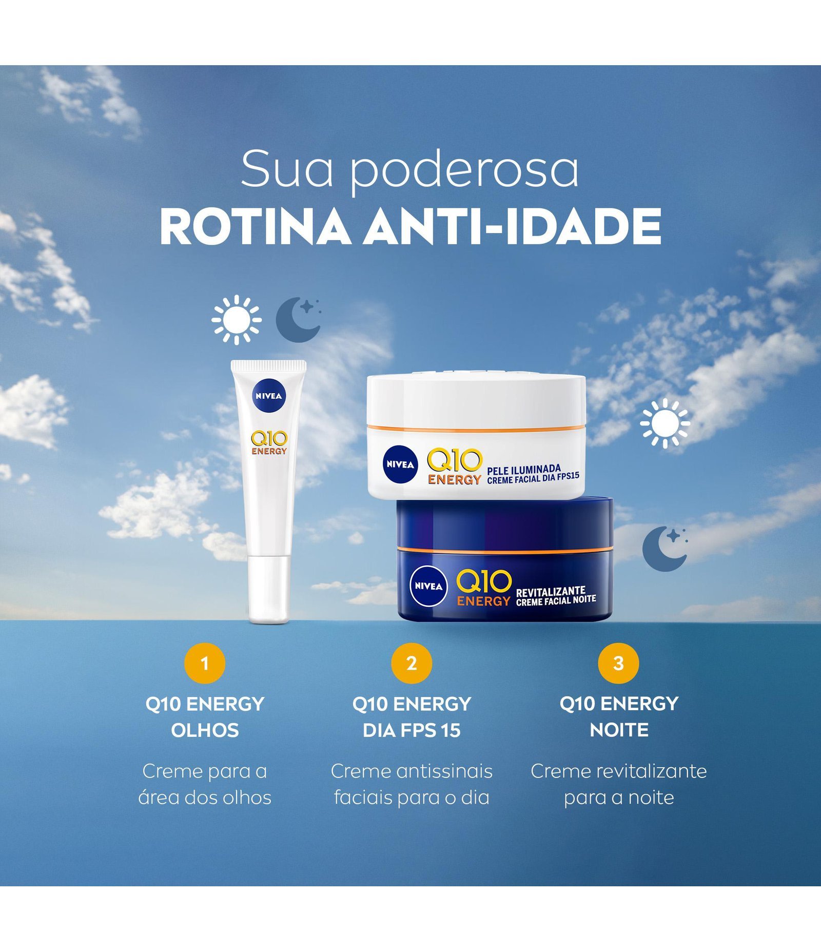 Creme Facial Antissinais Q10 Energy Dia FPS15  82322 Nivea 50ml 10
