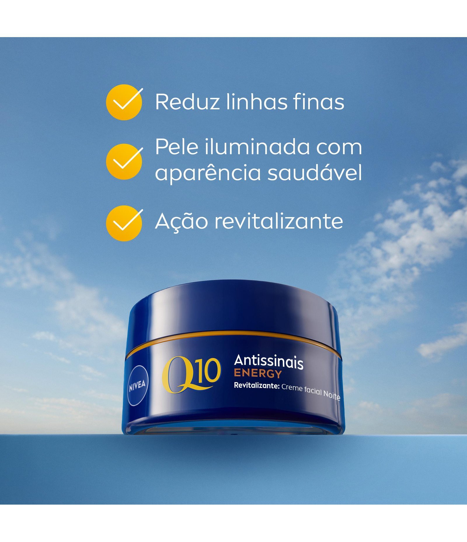 Creme Facial Antissinais Q10 Energy Noite 87026 Nivea 50ml 6