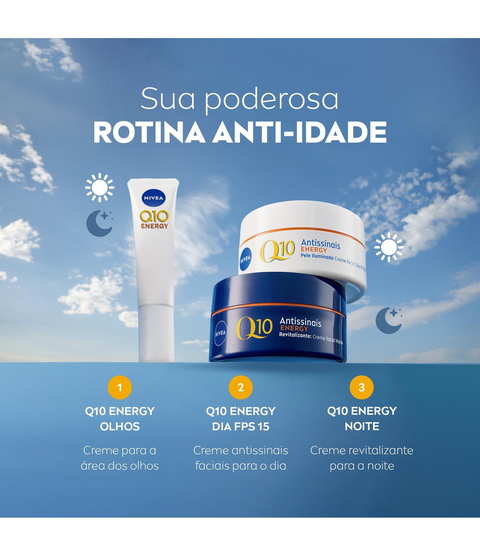 Creme Facial Antissinais Q10 Energy Noite 87026 Nivea 50ml 10