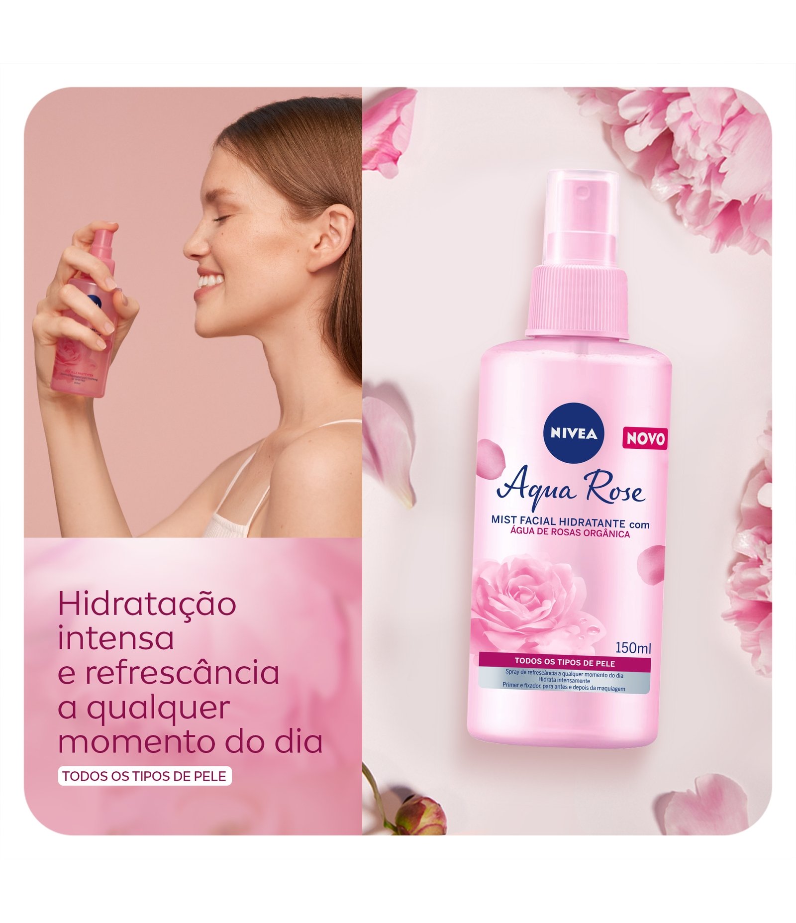 Aqua Hidratante Spray Facial Mist Nivea 150ml 3