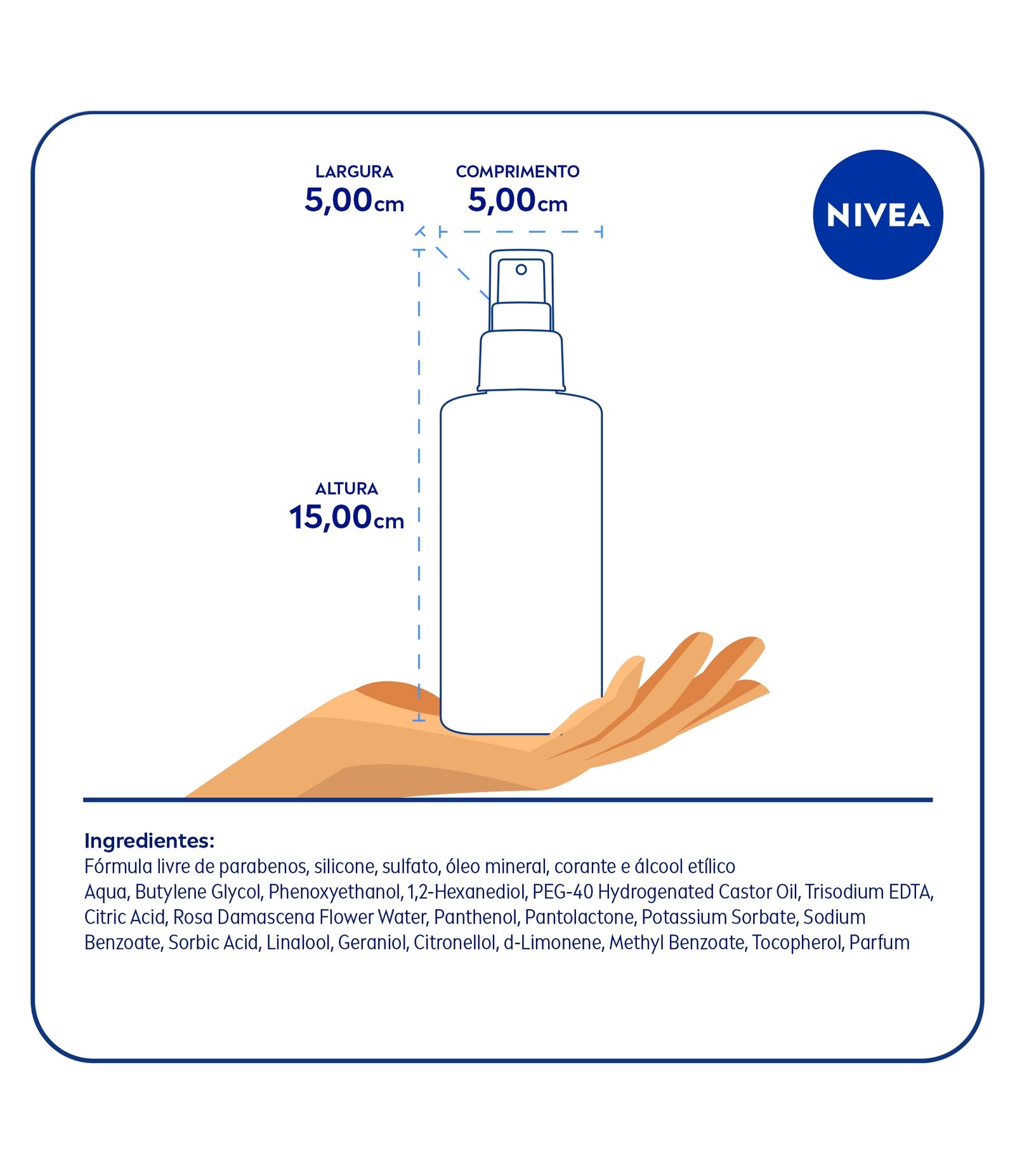 Aqua Hidratante Spray Facial Mist Nivea 150ml 8