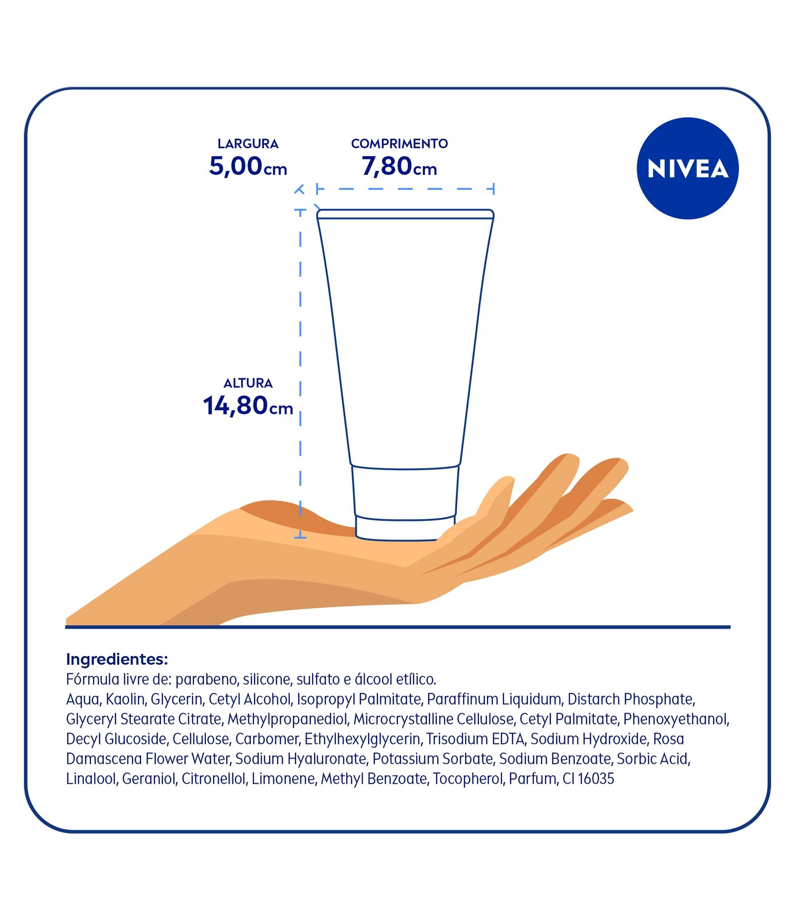 Sabonete Esfoliante e Máscara Facial Aqua Rose 3 em 1 Nivea 150ml 8