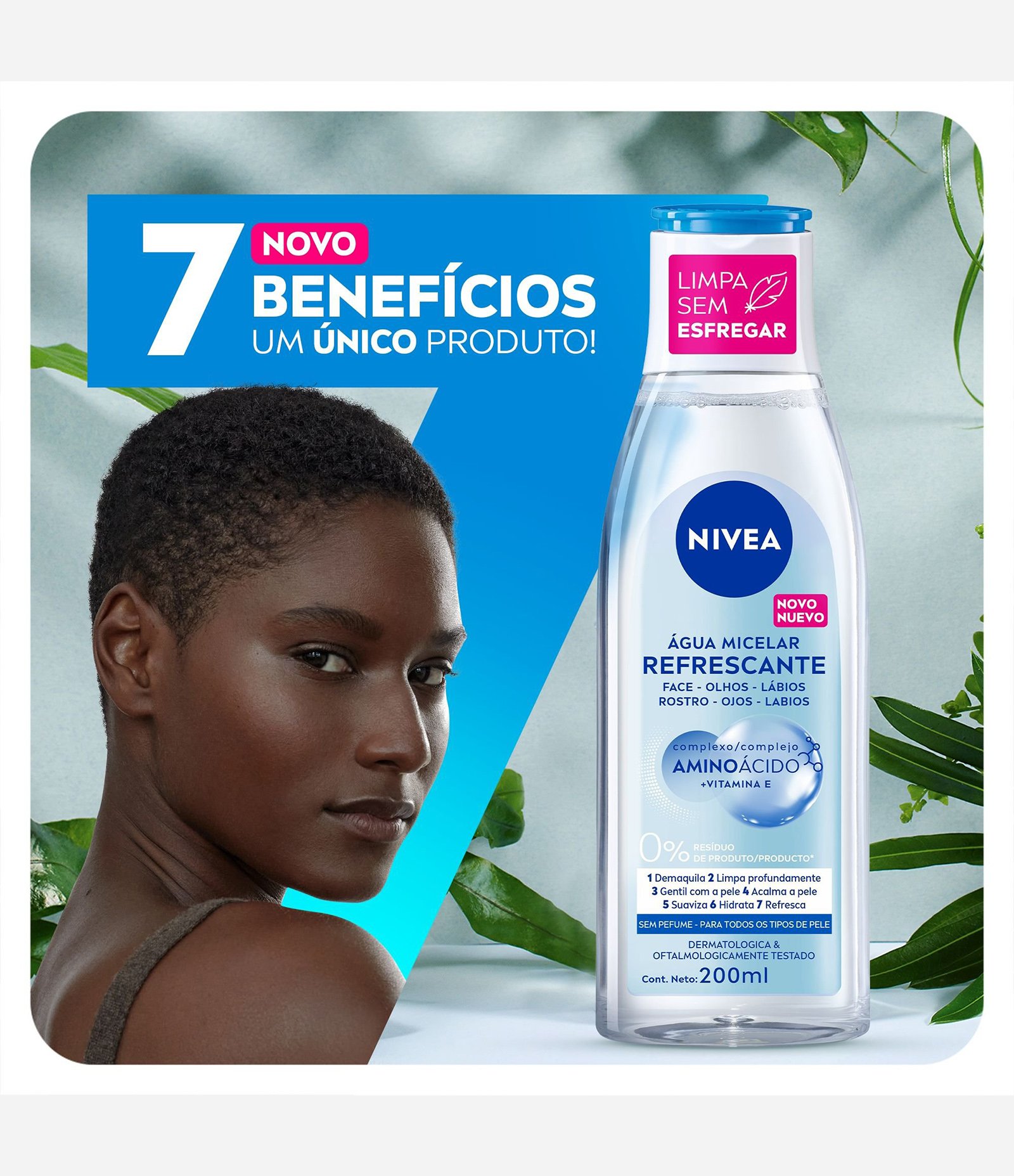 Agua Micelar Micellair Solução de Limpeza 7 em 1 Nivea 200ml 2