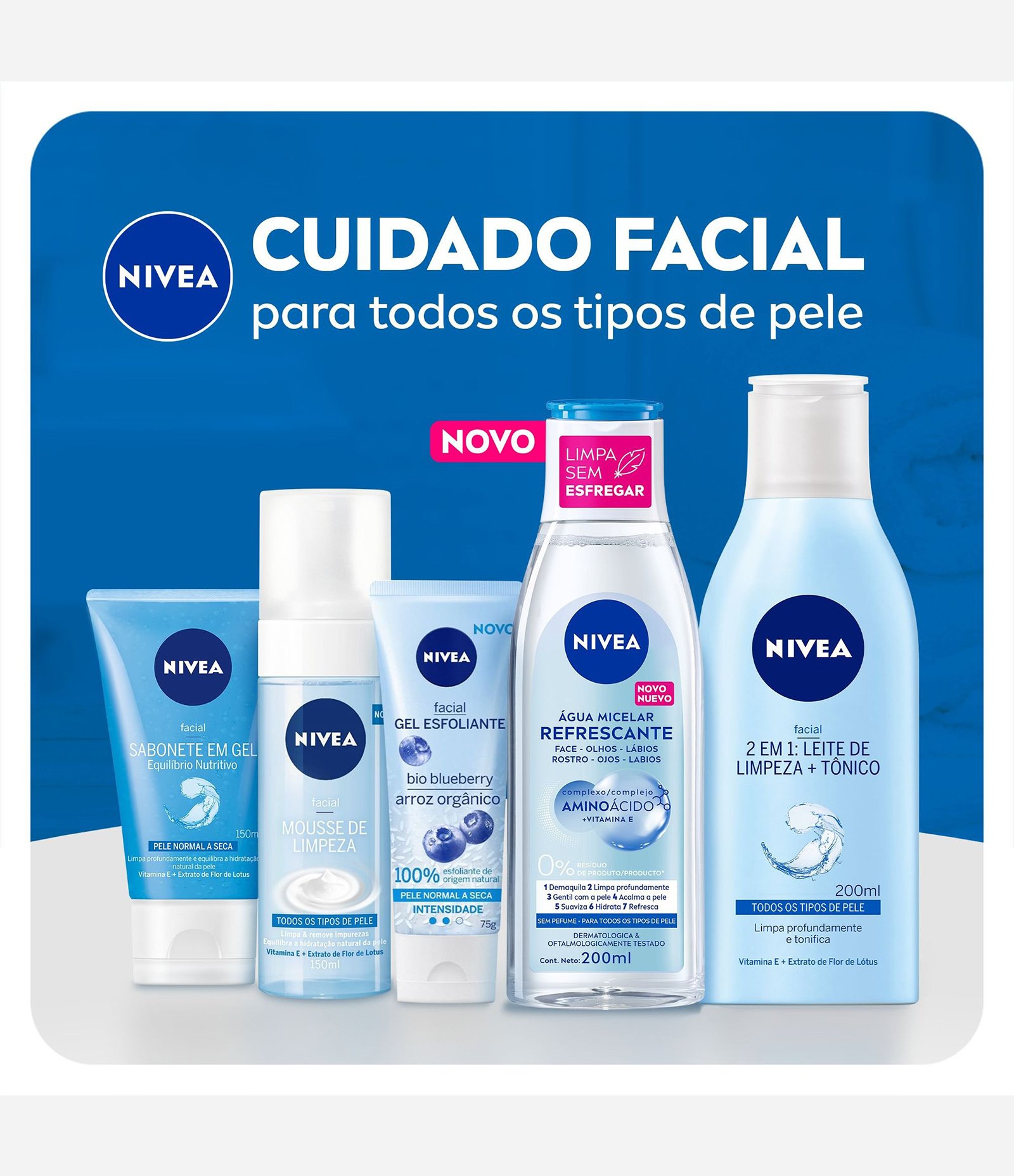 Agua Micelar Micellair Solução de Limpeza 7 em 1 Nivea 200ml 7