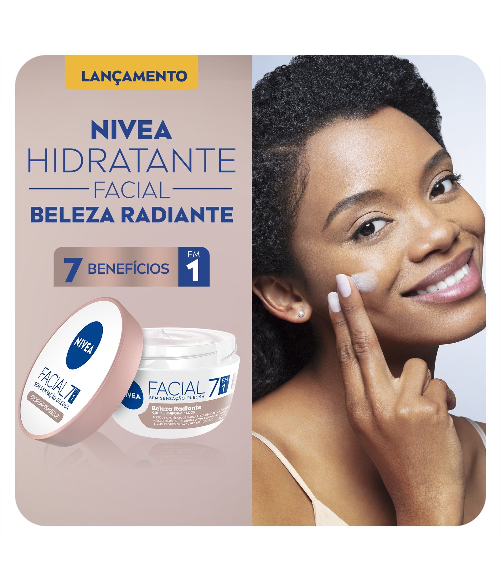 Hidratante Facial 7 em 1 Beleza Radiante Nivea 100g 3