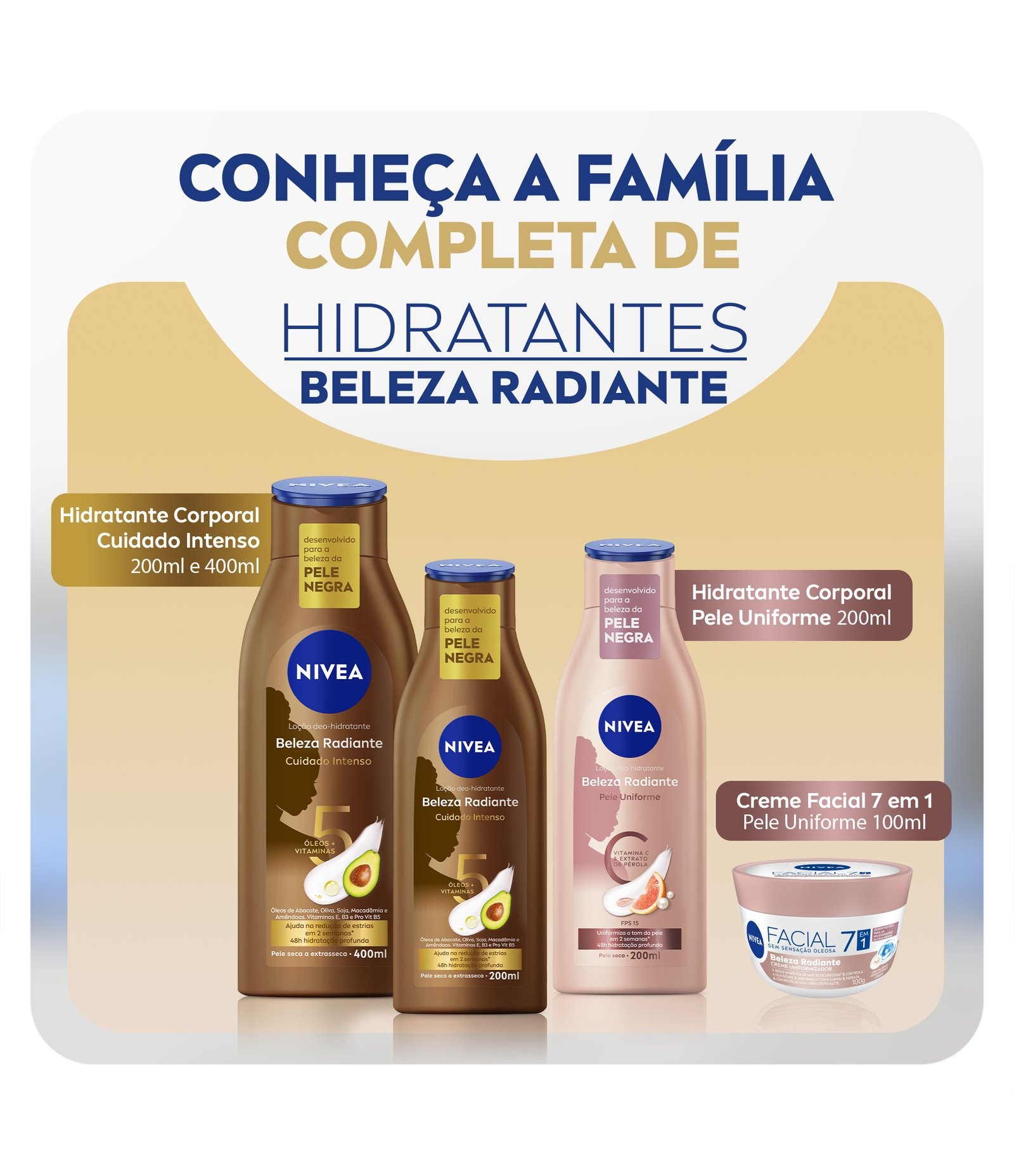 Hidratante Facial 7 em 1 Beleza Radiante Nivea 100g 8