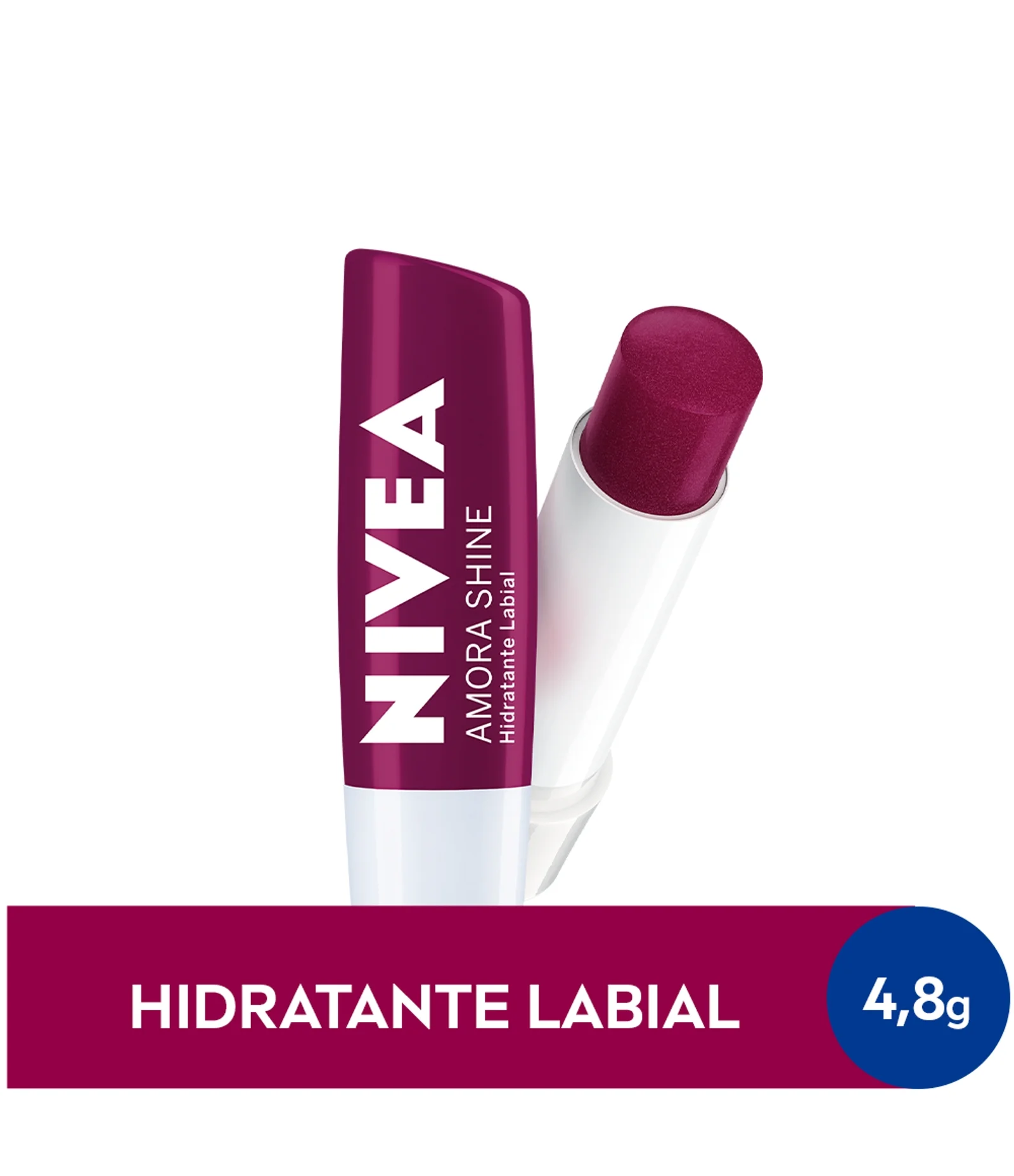Hidratante Labial Amora Shine 85286 Nivea 4,8g 1