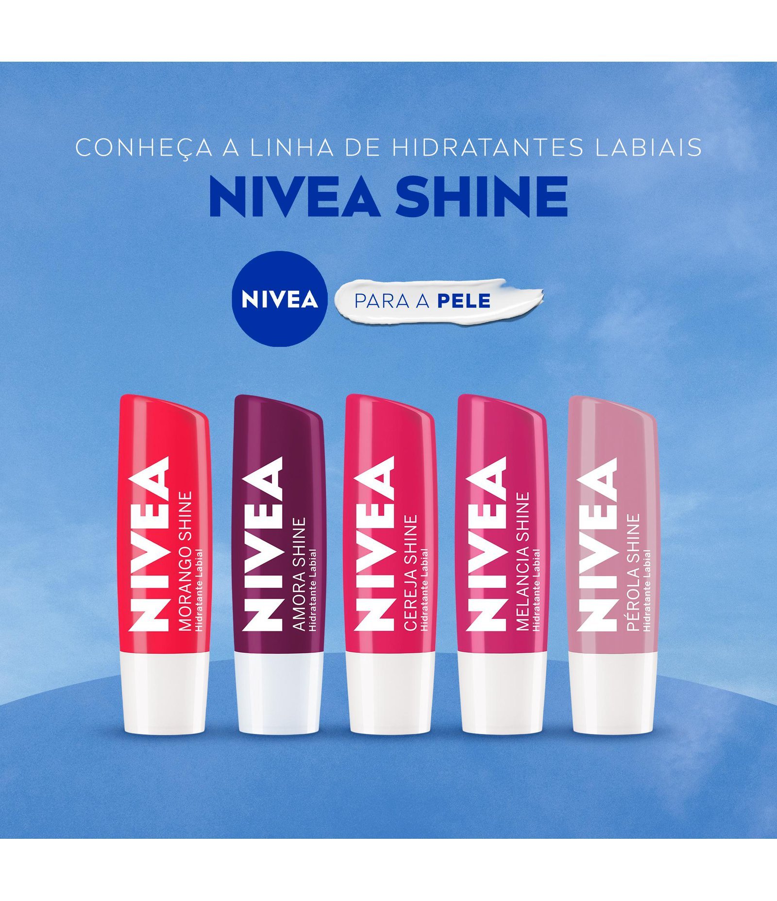 Hidratante Labial Amora Shine 85286 Nivea 4,8g 10