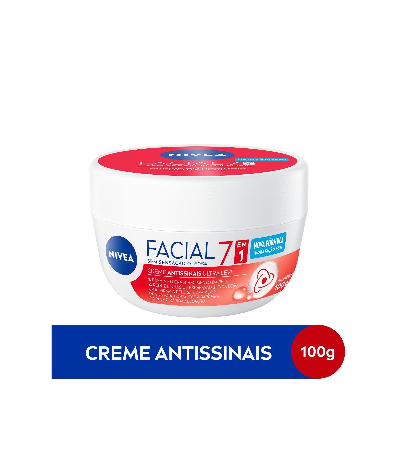 Creme Facial Antissinais 7 em 1 Ultraleve Nivea  100g 2