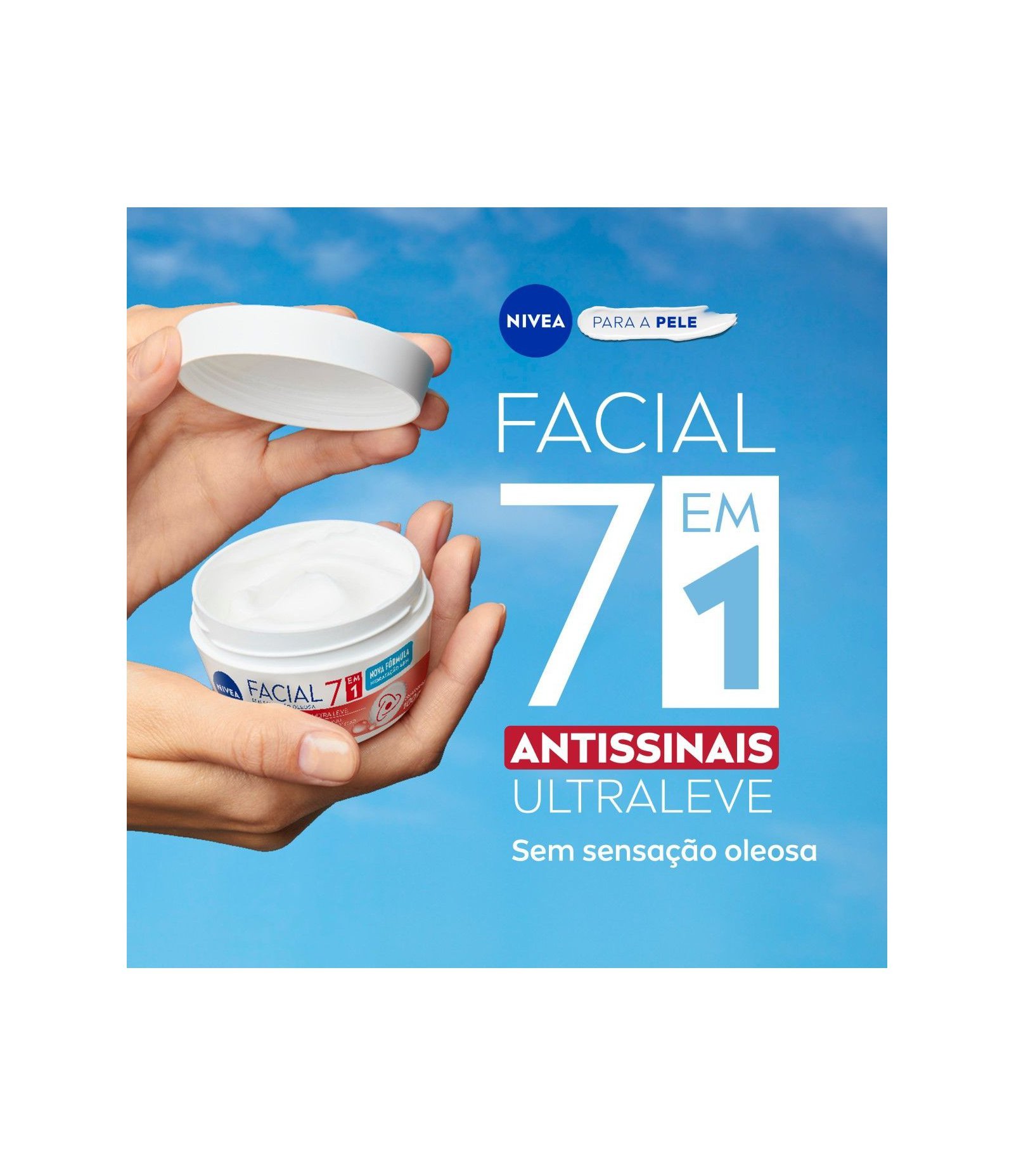 Creme Facial Antissinais 7 em 1 Ultraleve Nivea  100g 4