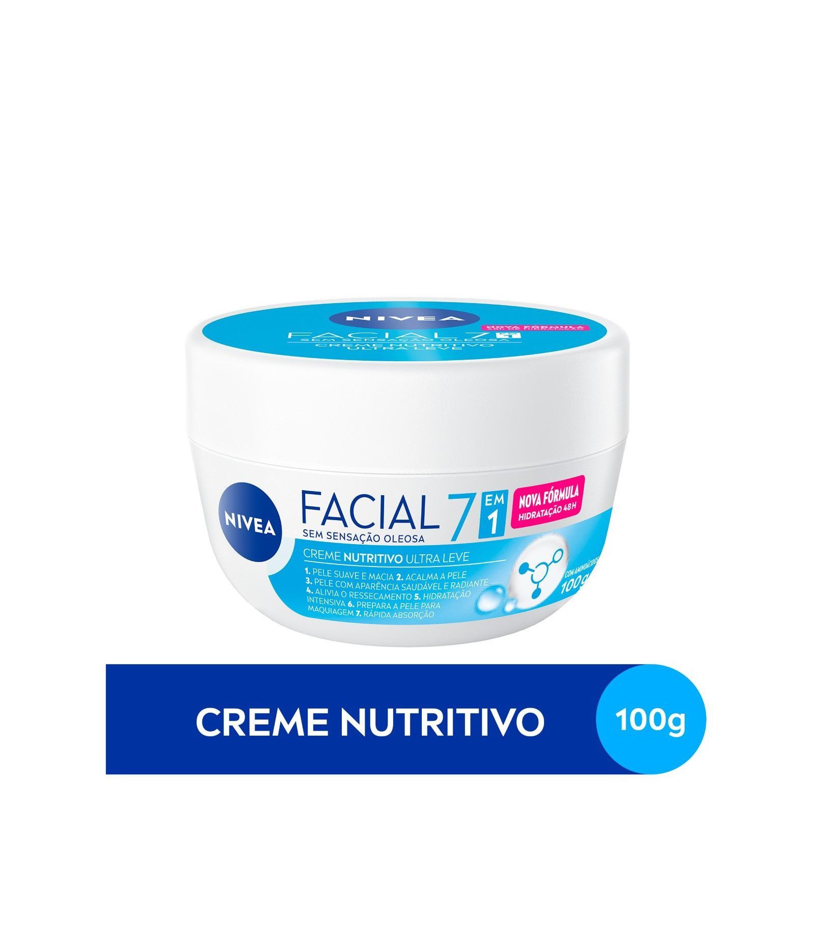 Creme Facial Nutritivo 7 em 1 Ultraleve Nivea  100g 2