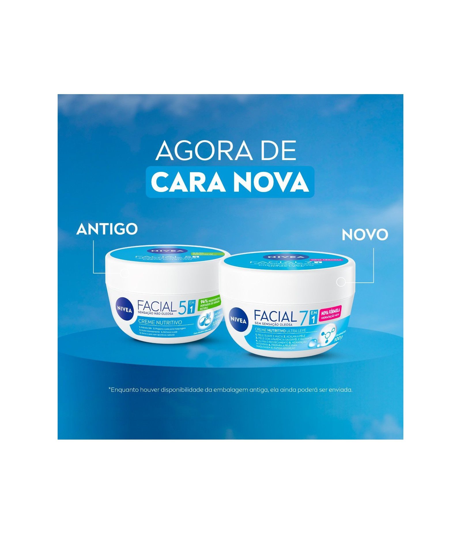 Creme Facial Nutritivo 7 em 1 Ultraleve Nivea  100g 3