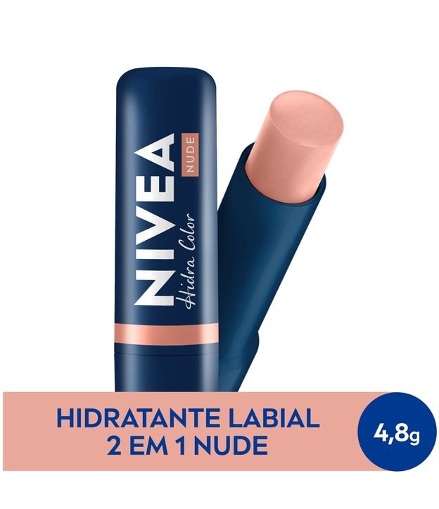 Hidratante Labial Hidra Color 2 em 1 Nivea 4,8g 1