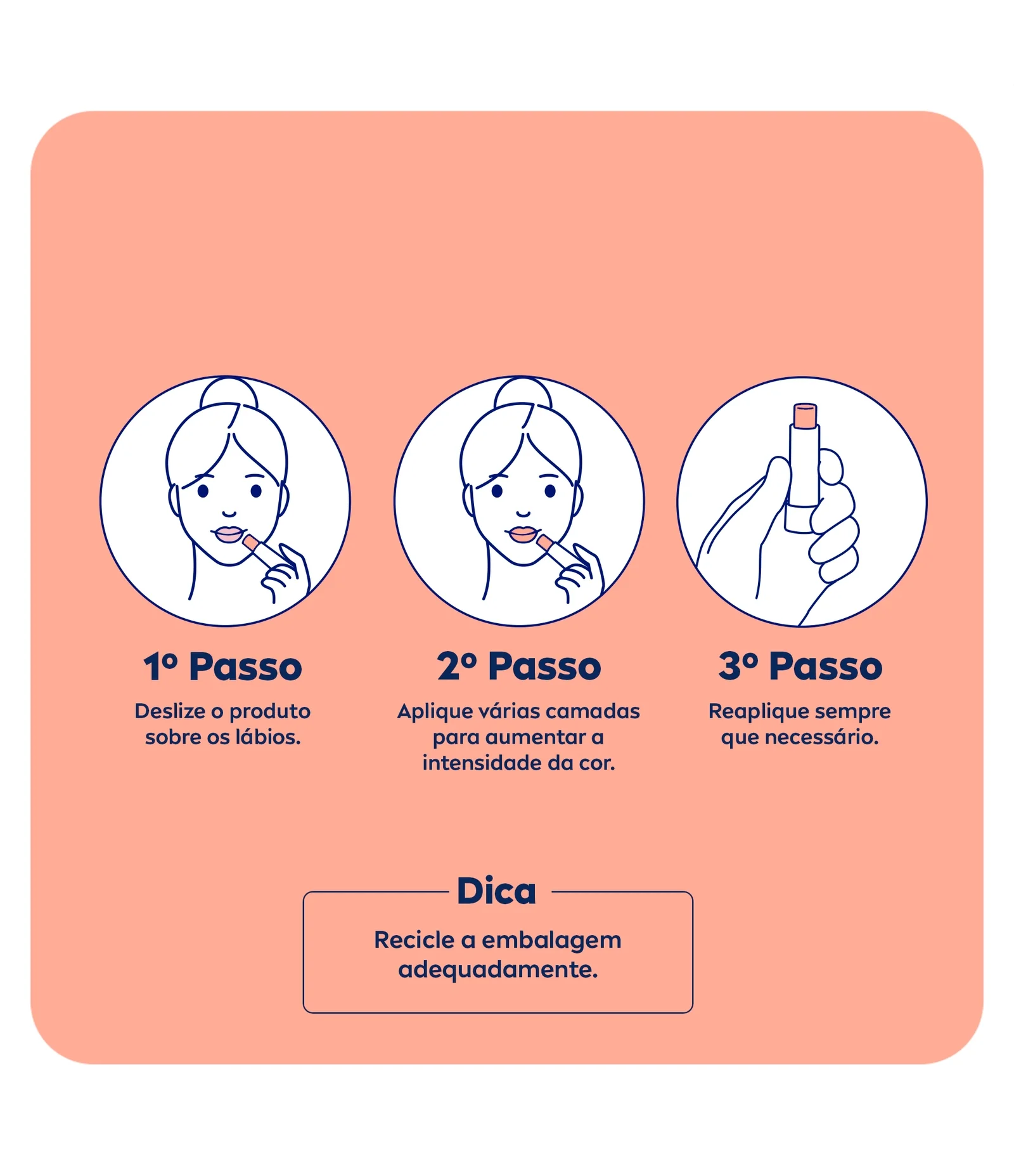 Hidratante Labial Hidra Color 2 em 1 Nude Nivea 4,8g 7