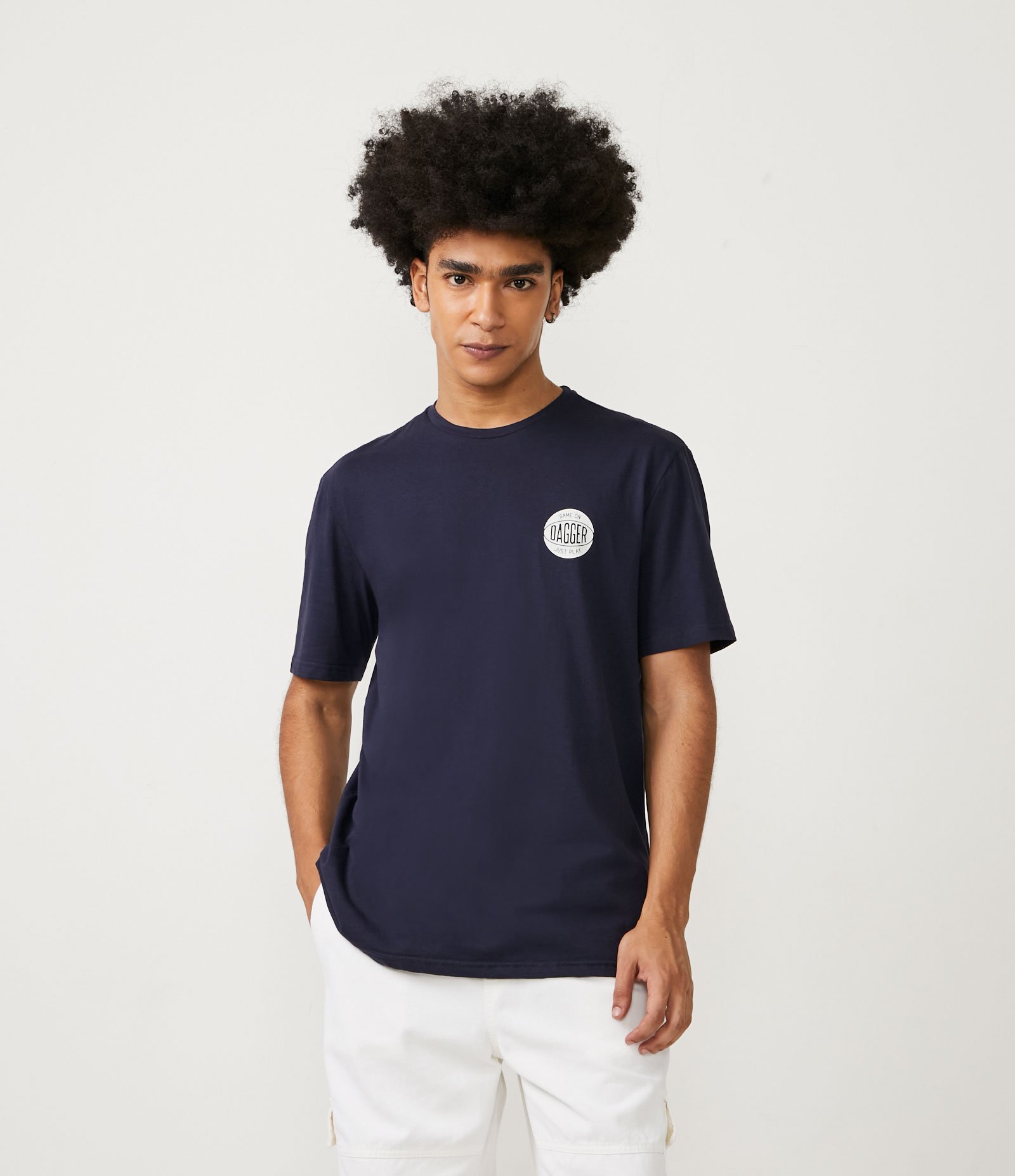 Camiseta em Meia Malha com Estampa Bowl Eastside Azul 1