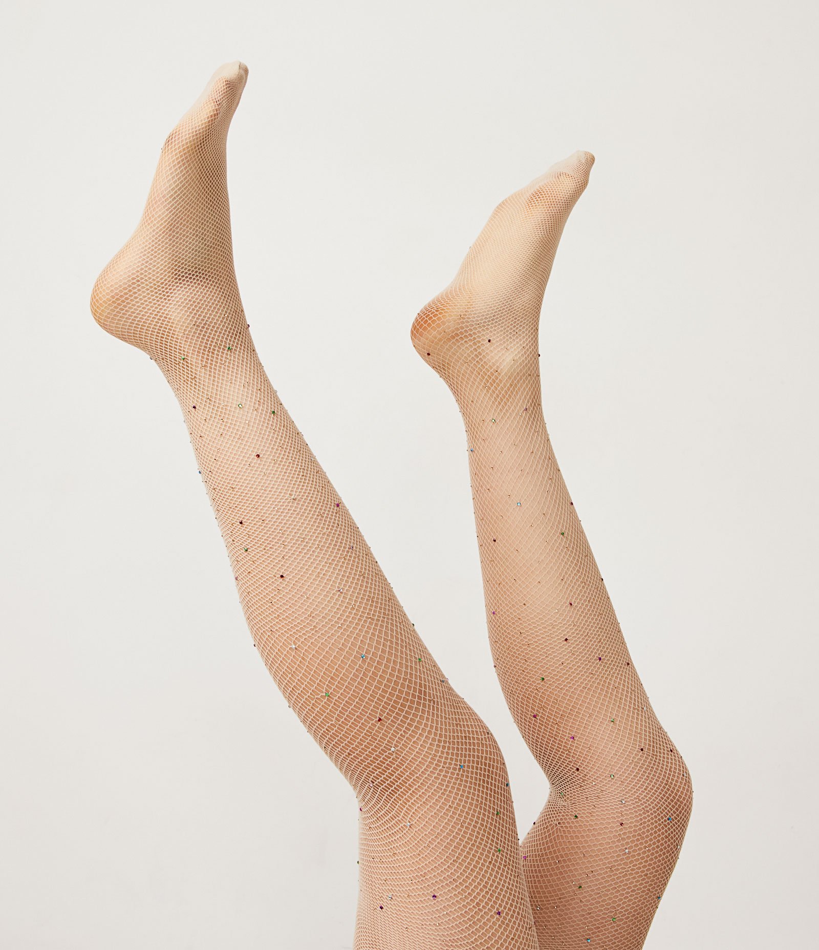 Meia Calça Arrastão com Detalhe em Strass 5