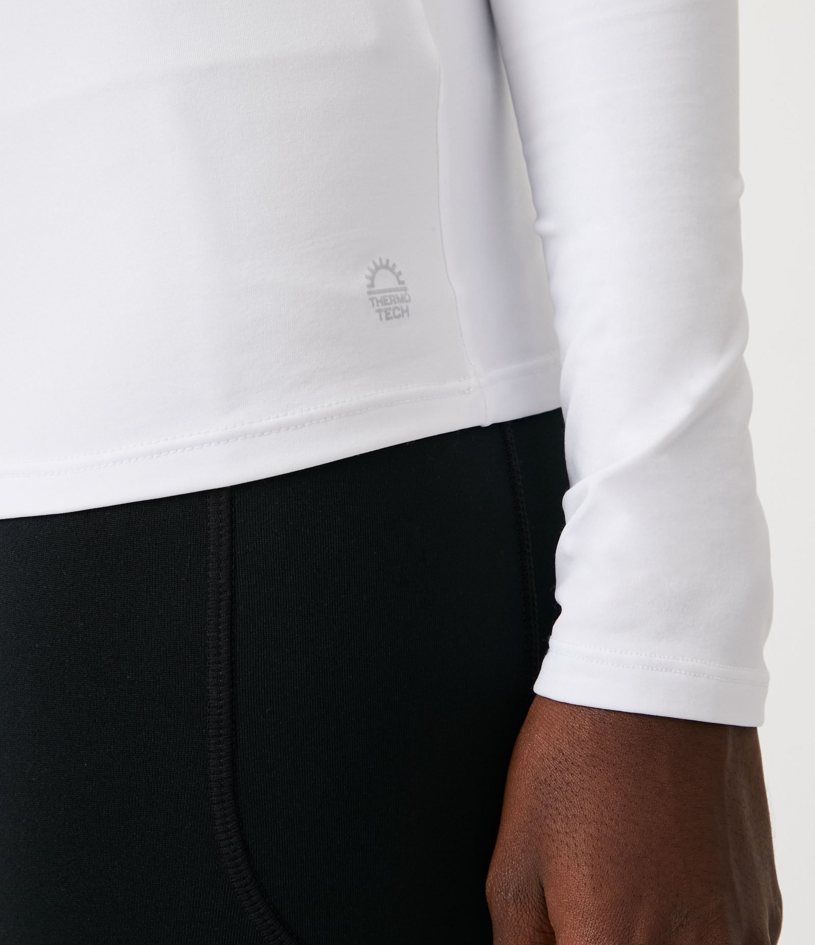 Camiseta Esportiva Térmica Básica Branco 5