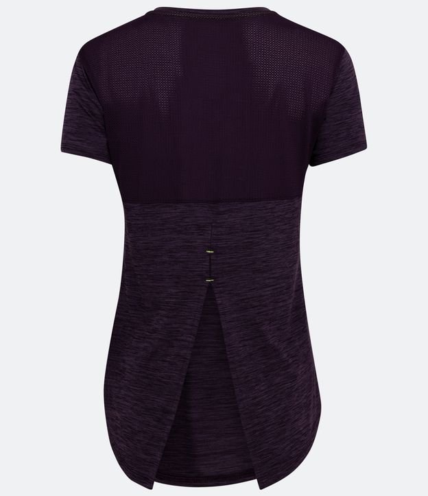 Remera Deportiva en Poliamida Texturizada Violeta 7