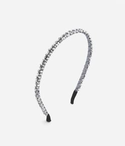 Tiara Fina com Aplicação de Cristais Artificiais