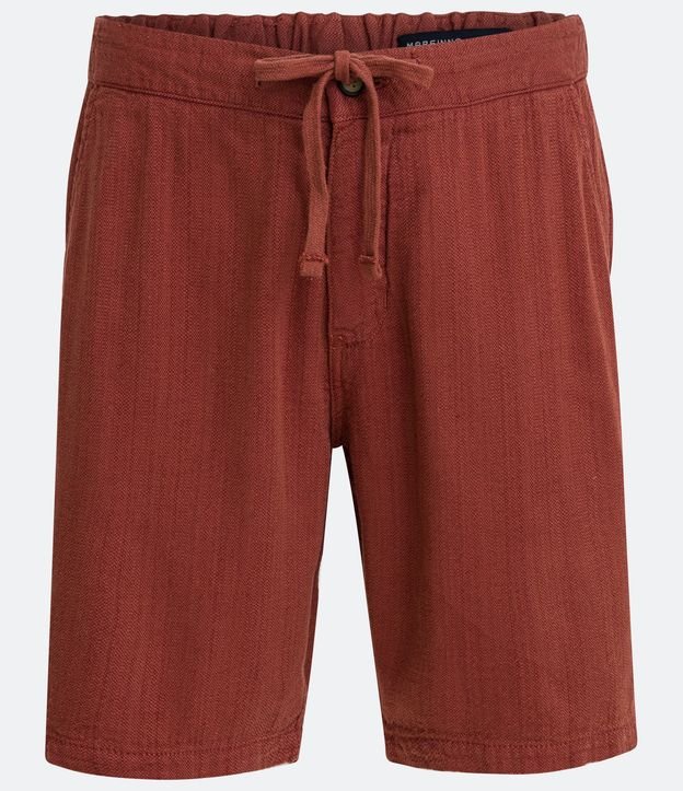 Bermuda Boardshort em Linho com Amarração no Cós