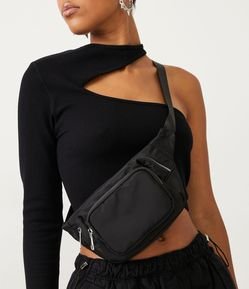 Pochete Feminina Pequena com Dois Bolsos