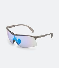 Óculos de Sol Quadrado Esportivo com Lente Inteira Espelhada