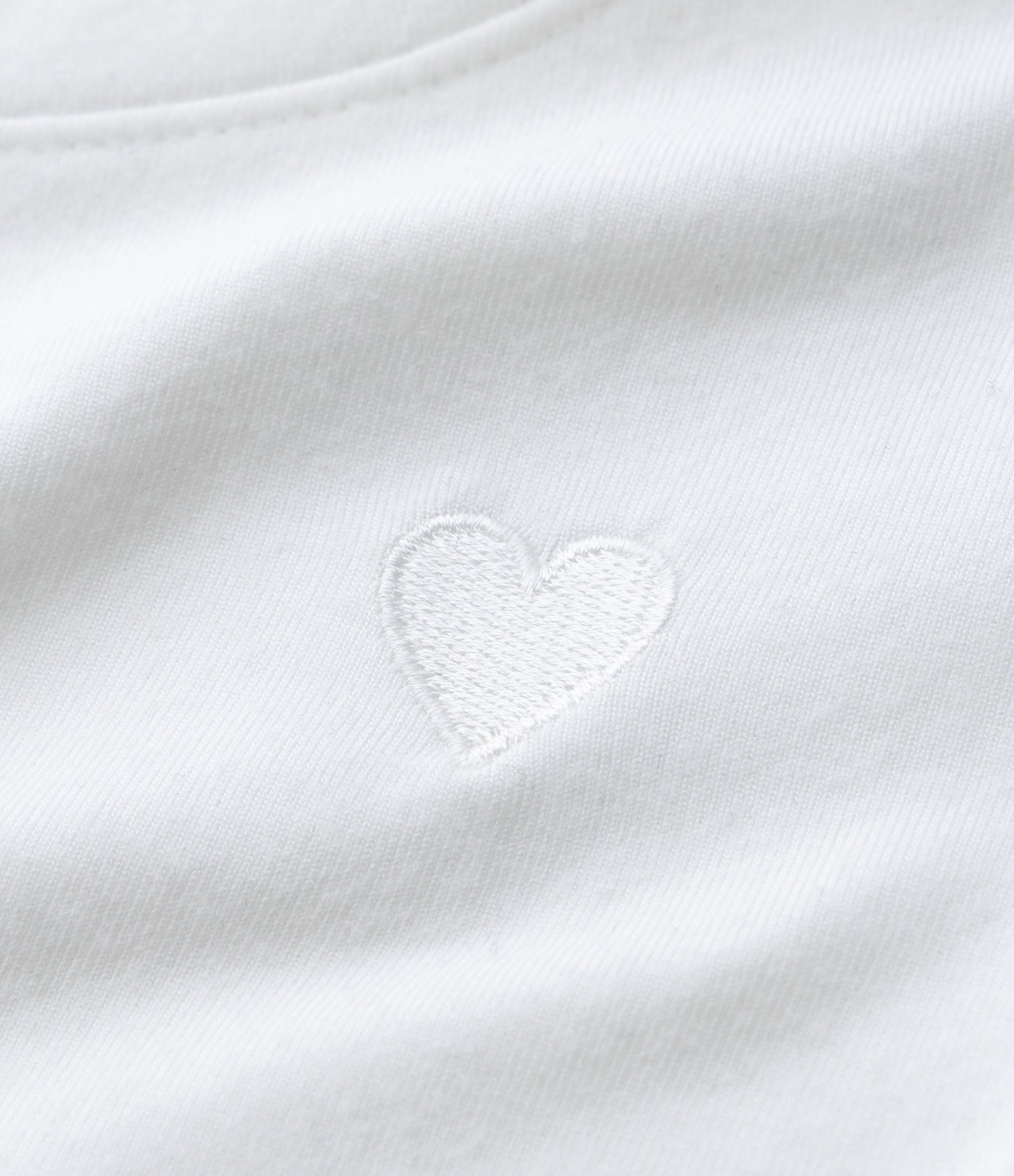 Blusa Infantil Térmica com Bordado de Coração - Tam 1 a 5 Anos Branco 5