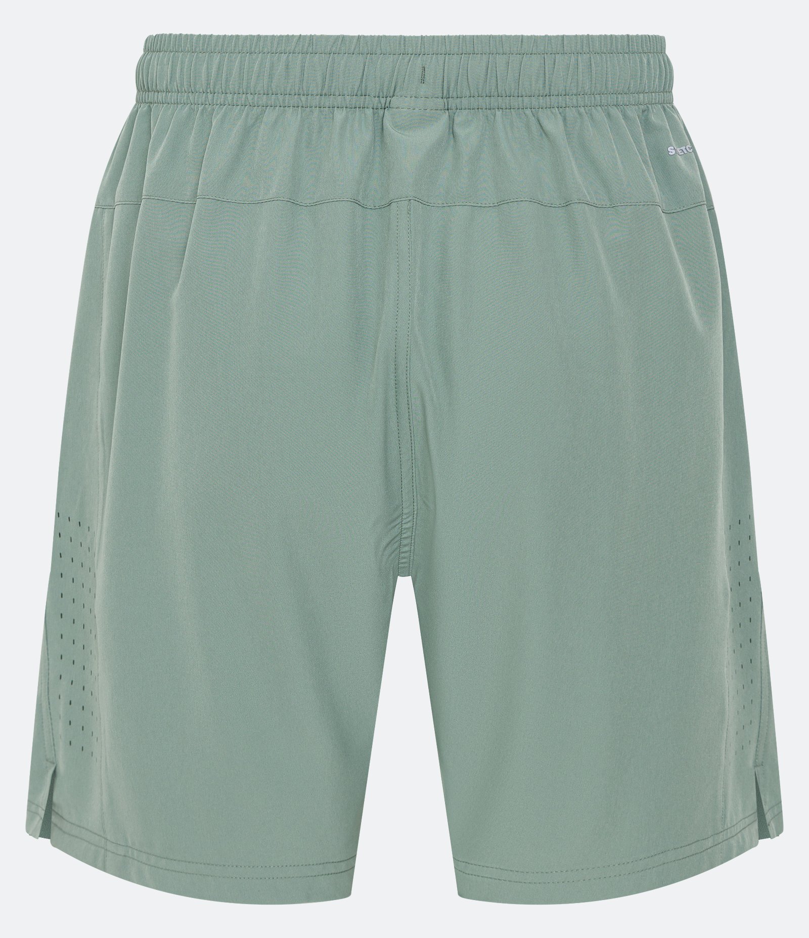 Bermuda Esportiva com Laser Cut e Bolsos com Zíper Verde Claro 6