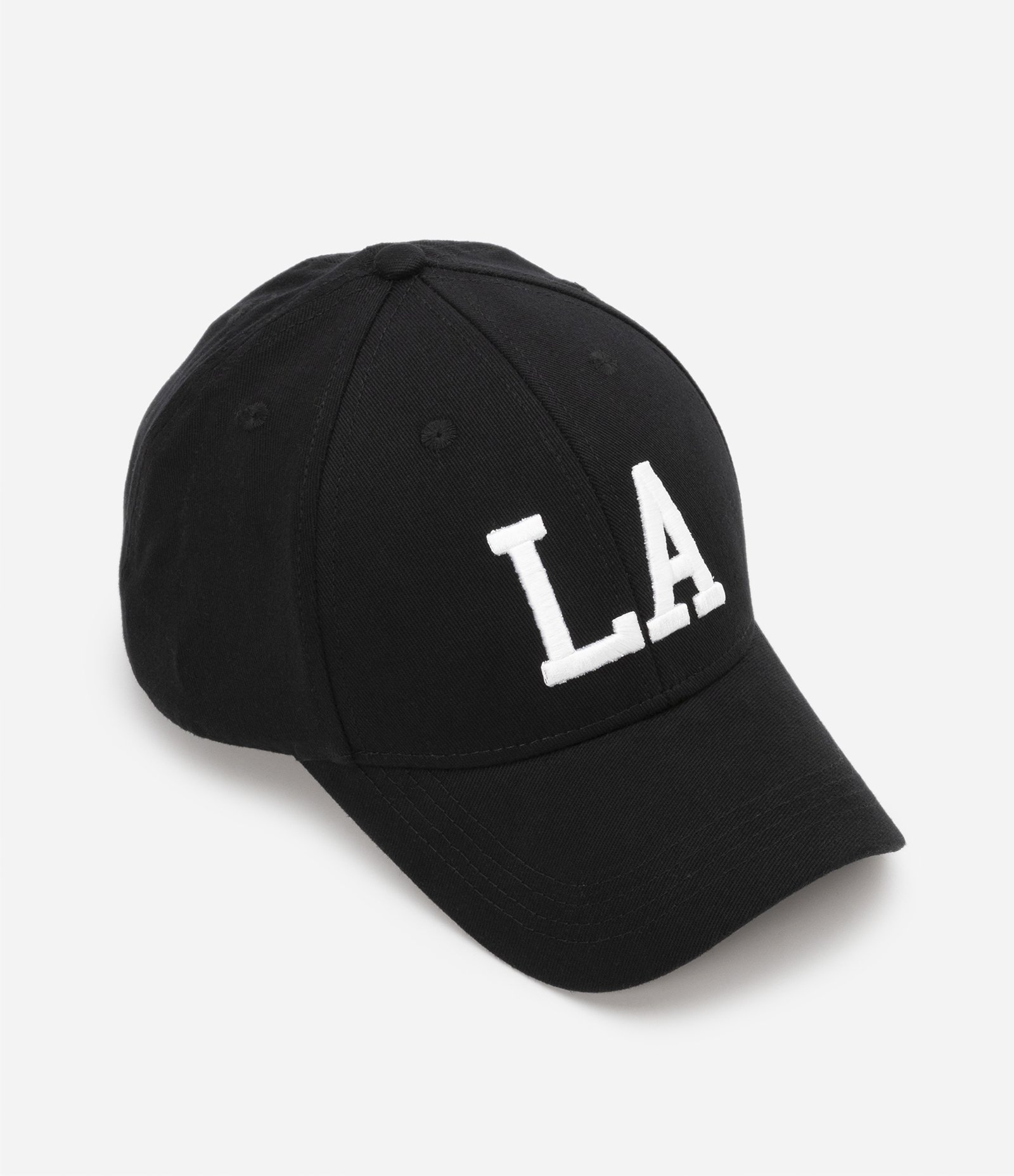Boné Aba Curva com Bordado LA Preto 1