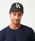 Imagem miniatura do produto Gorra Visera Curva con Bordado LA Negro 5