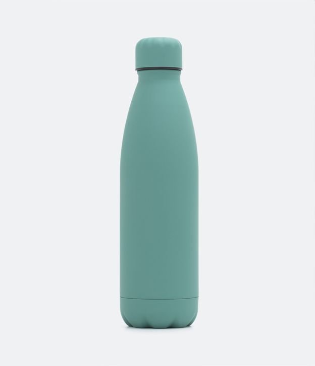 Botella en Metal con Efecto Mate y Gomoso Capacidad 750ml Verde 1