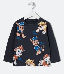 Camiseta Infantil Estampa Patrulha Canina - Tam 2 a 5 Anos