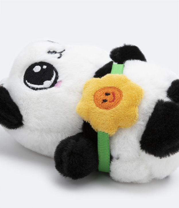 Llavero Infantil Oso Panda con Margarita Blanco 3