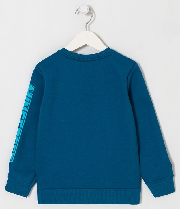 Buzo Infantil con Estampado Minecraft - Talle 5 a 14 años Azul 2