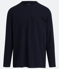 Camiseta de Pijama em Algodão com Manga Longa