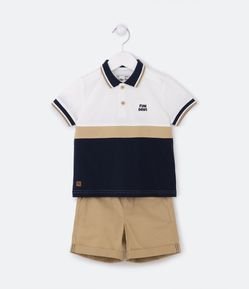 Conjunto Infantil com Recortes e Bordado Fun Days - Tam 1 a 5 Anos