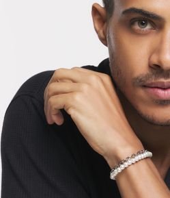 Kit 02 Pulseiras Mistas com Miçangas e Elos