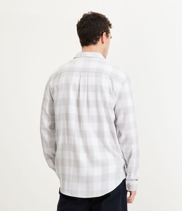 Camisa xadrez tecido com bolso - Venca - 073856