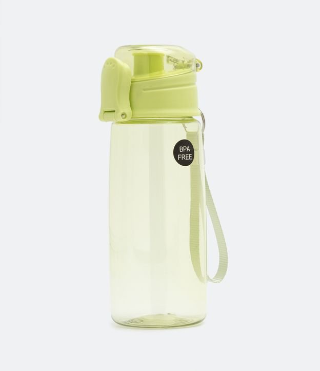 Botella Plástica con Tapa y Correa Capacidad 650ml Verde 1