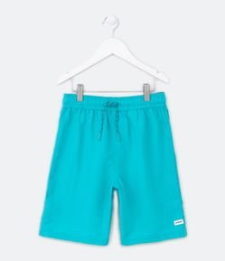 Bermuda de Banho Infantil com Etiqueta Emborrachada - Tam 5 a 14 anos