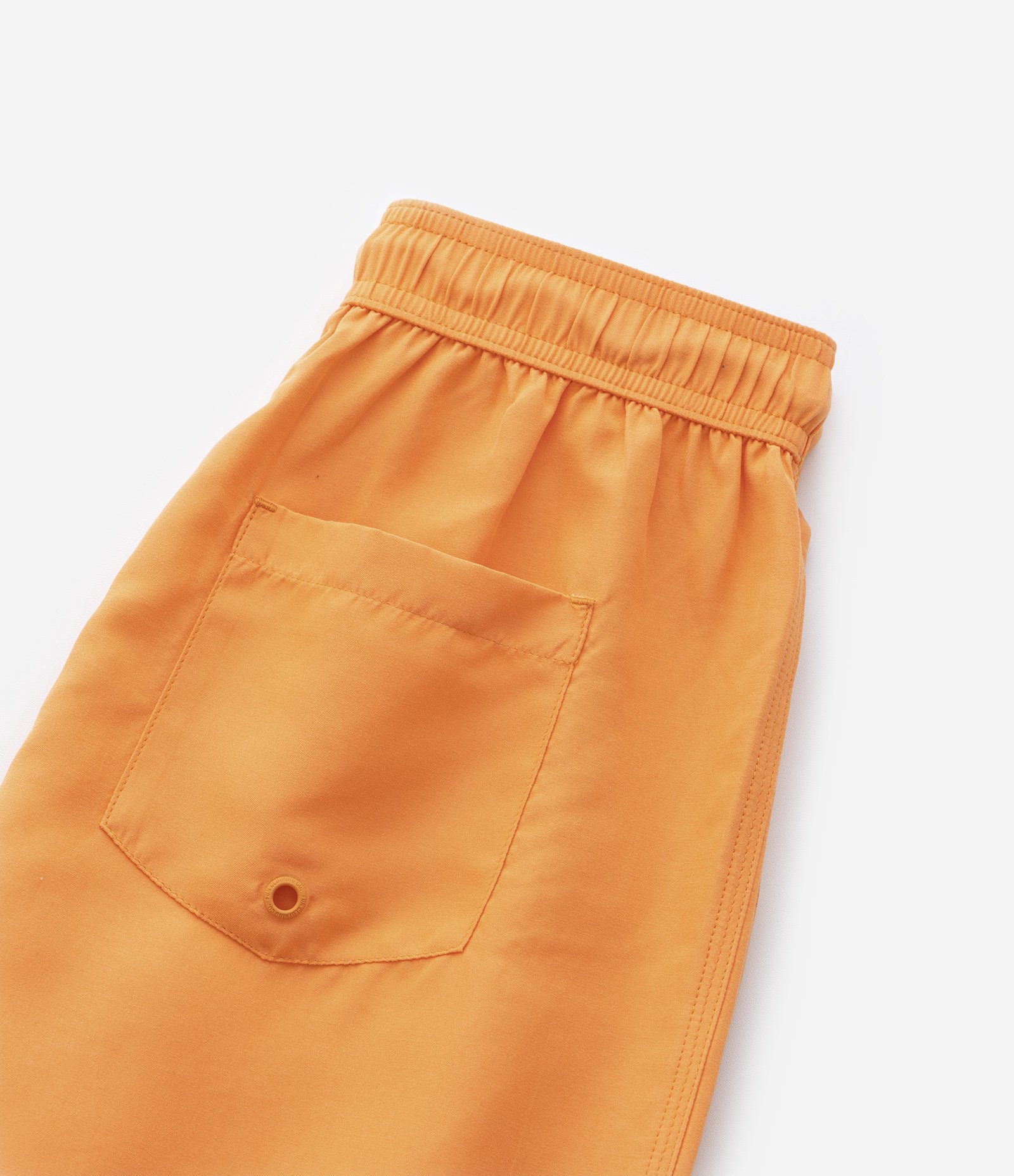 Bermuda de Banho Infantil com Etiqueta Emborrachada - Tam 5 a 14 anos Laranja 5