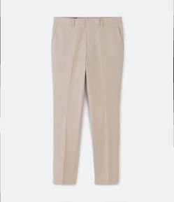 Calça Social Super Slim com Estampa Xadrez