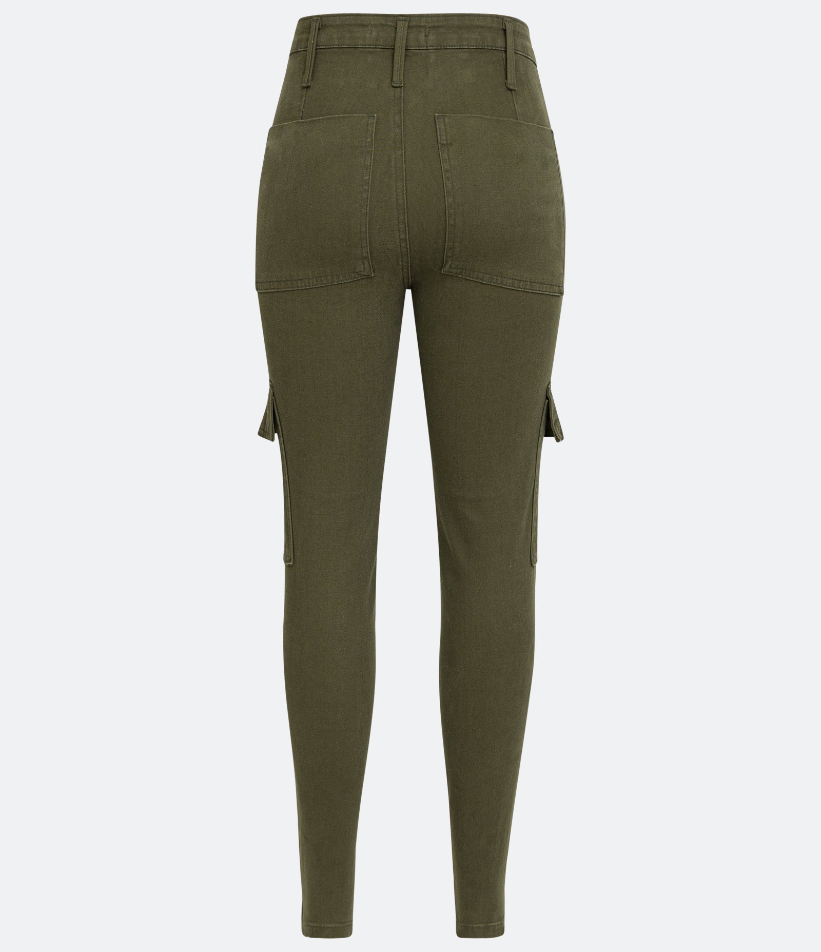 Calça Cargo em Sarja com Elastano Verde