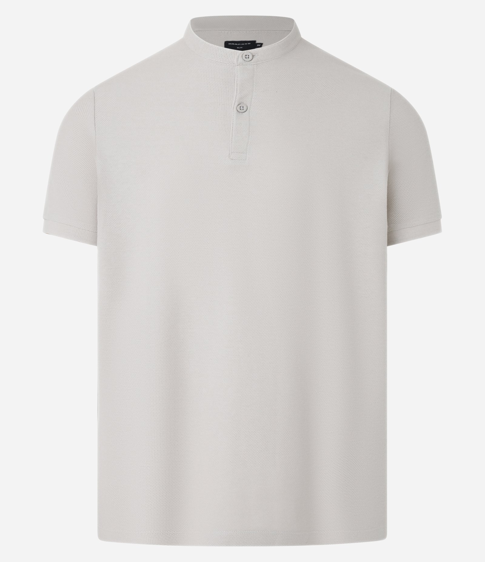 Camisa Polo Slim em Piquet Texturizado Bege Claro 5