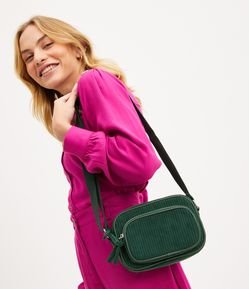 Bolsa em Veludo com Textura