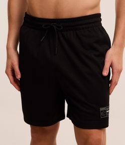 Bermuda Esportiva de Basquete com Cós Elástico e Textura